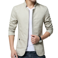 Kurtka męska moda stojący kołnierz kurtki mężczyźni Slim Fit Business Casual męskie kurtki mężczyźni odzież Plus rozmiar M-5XL solidna 4